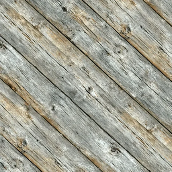 Close-up of Angled Barnwood 42, featuring weathered wooden planks set diagonally with visible grain, knots, and natural imperfections in gray and brown tones.