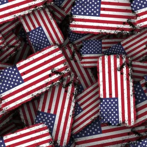 US Grunge Flag 22