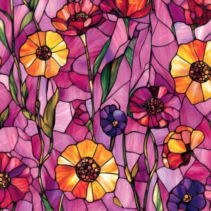 Stained Glass Flowers 21