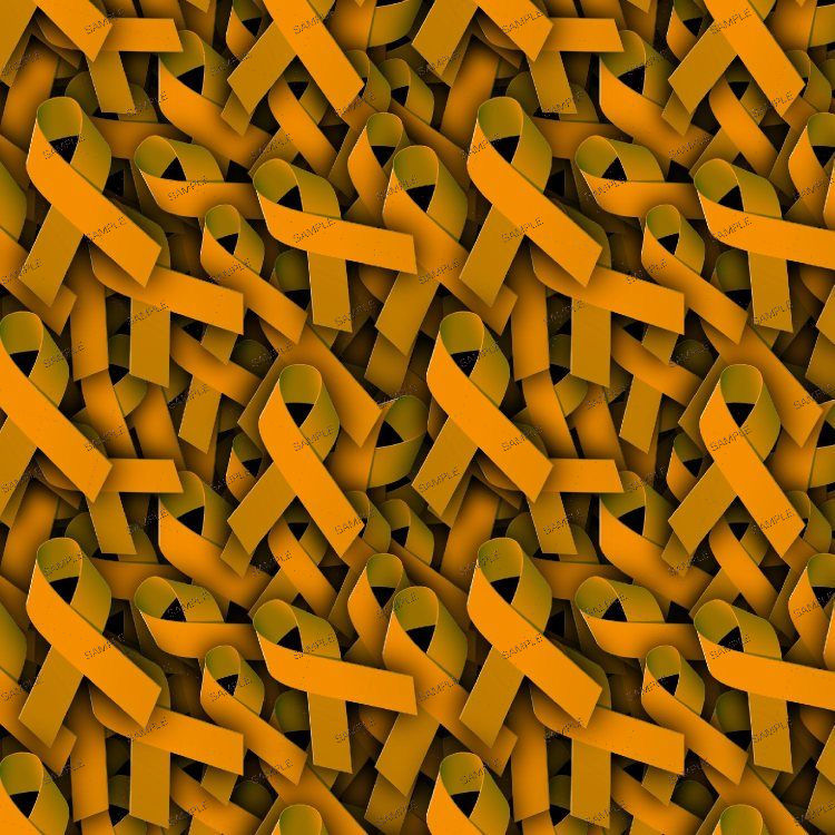 A repeating pattern of overlapping Orange Ribbons.