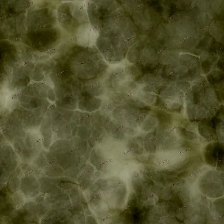 Alien Camouflage 25 abstract olive green pattern featuring a cloudy, interconnected network of dark and light forms.
