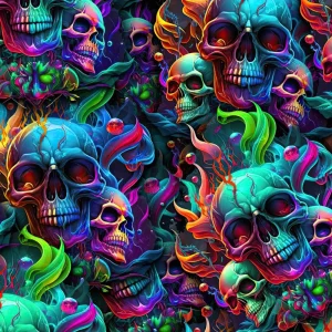 Color Skulls 24
