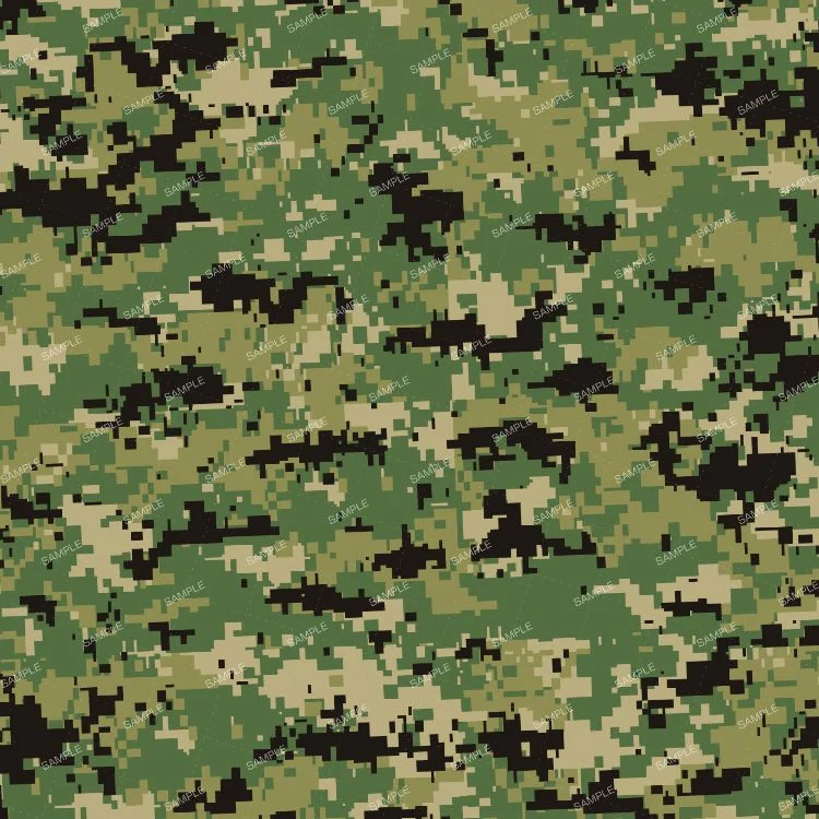 NWU Type III AOR2 Camouflage digital pattern consisting of small, square pixels in shades of black, forest green, and tan.