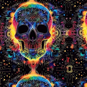 Neon Skull 48