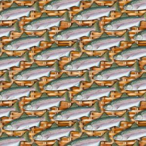 Pink Salmon Basket Weave