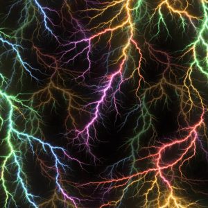 Multicolored Lightning 23