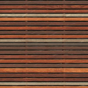 Stained Slat Wall