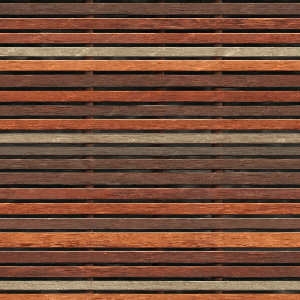 A pattern of horizontal Furniture Grade Pine (Copy) slats in varying shades of brown.